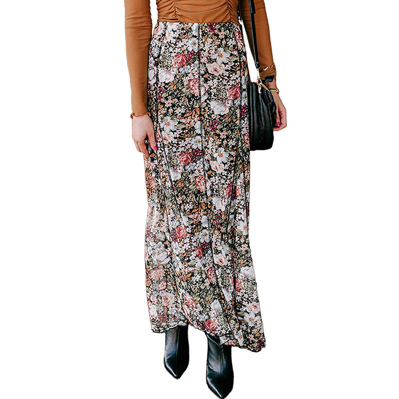 Women's Multi-color Floral Print Sheath Dress