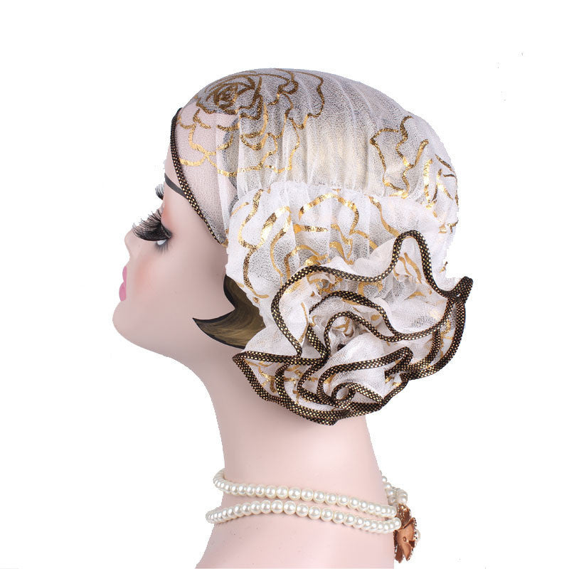 Black Gold Rose Sleeve Cap