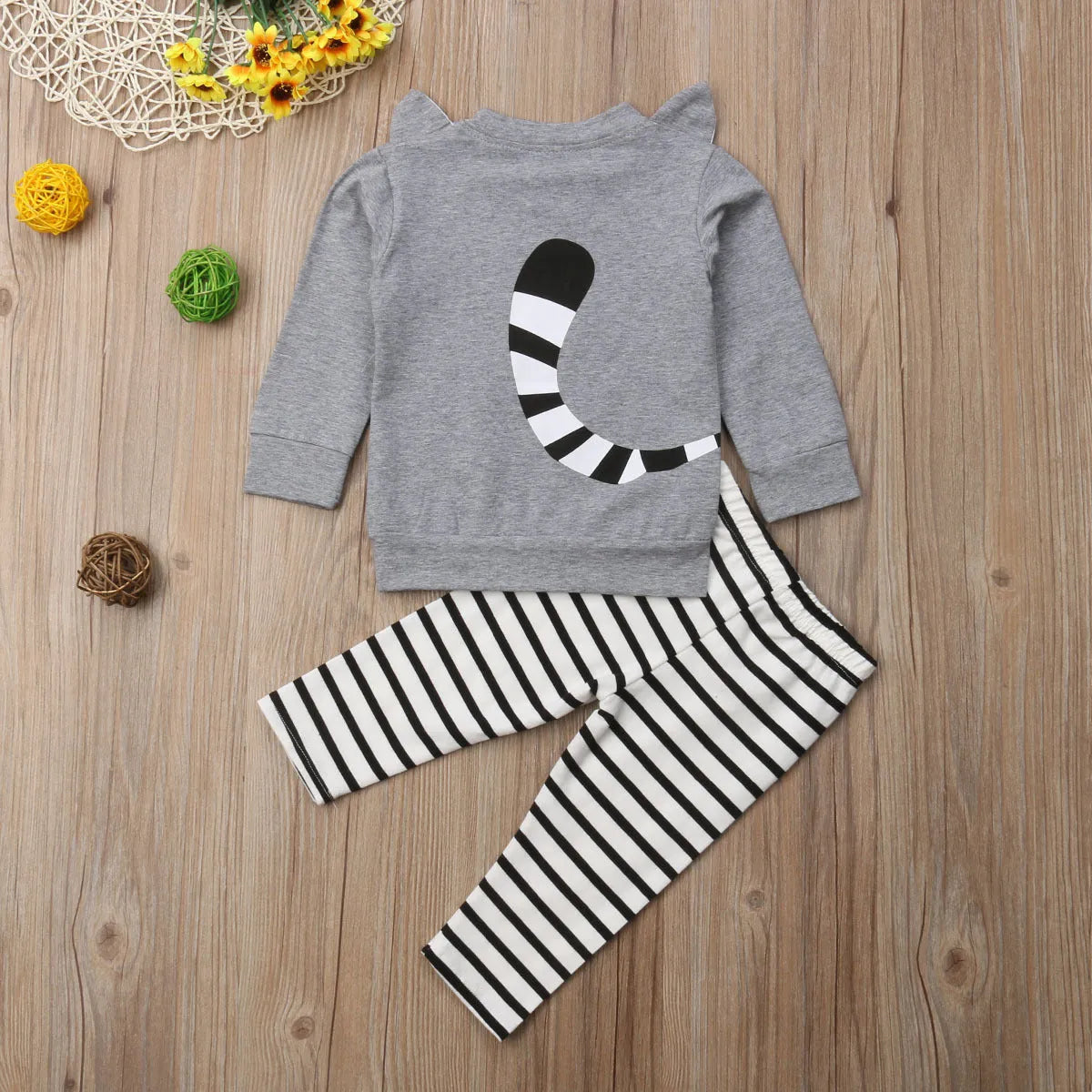 Costume pour enfants Simple à manches longues en forme d'ours brun