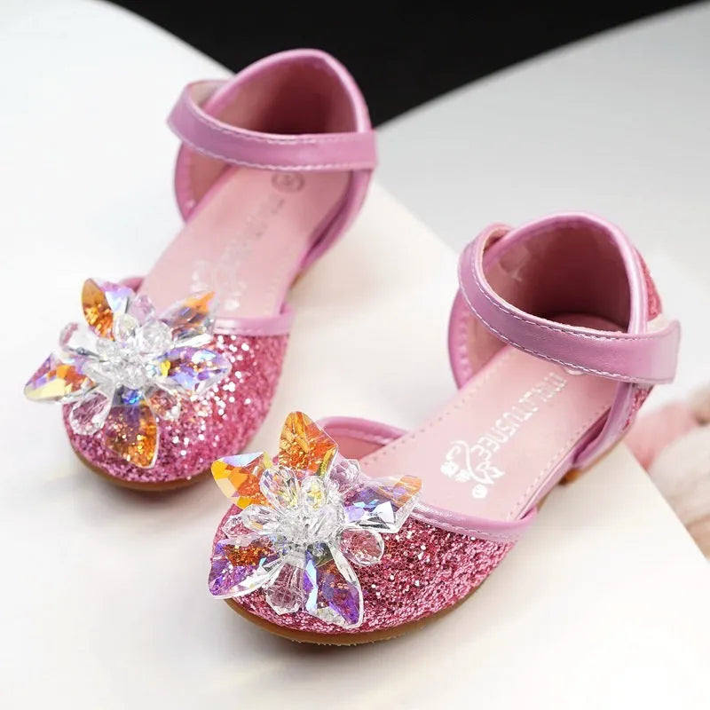 Filles cristal chaussures strass chaussures simples