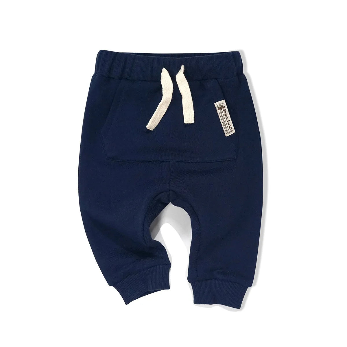 Solide Couleur Haute-taille Pour Garçons Et Filles Occasionnels Pantalon