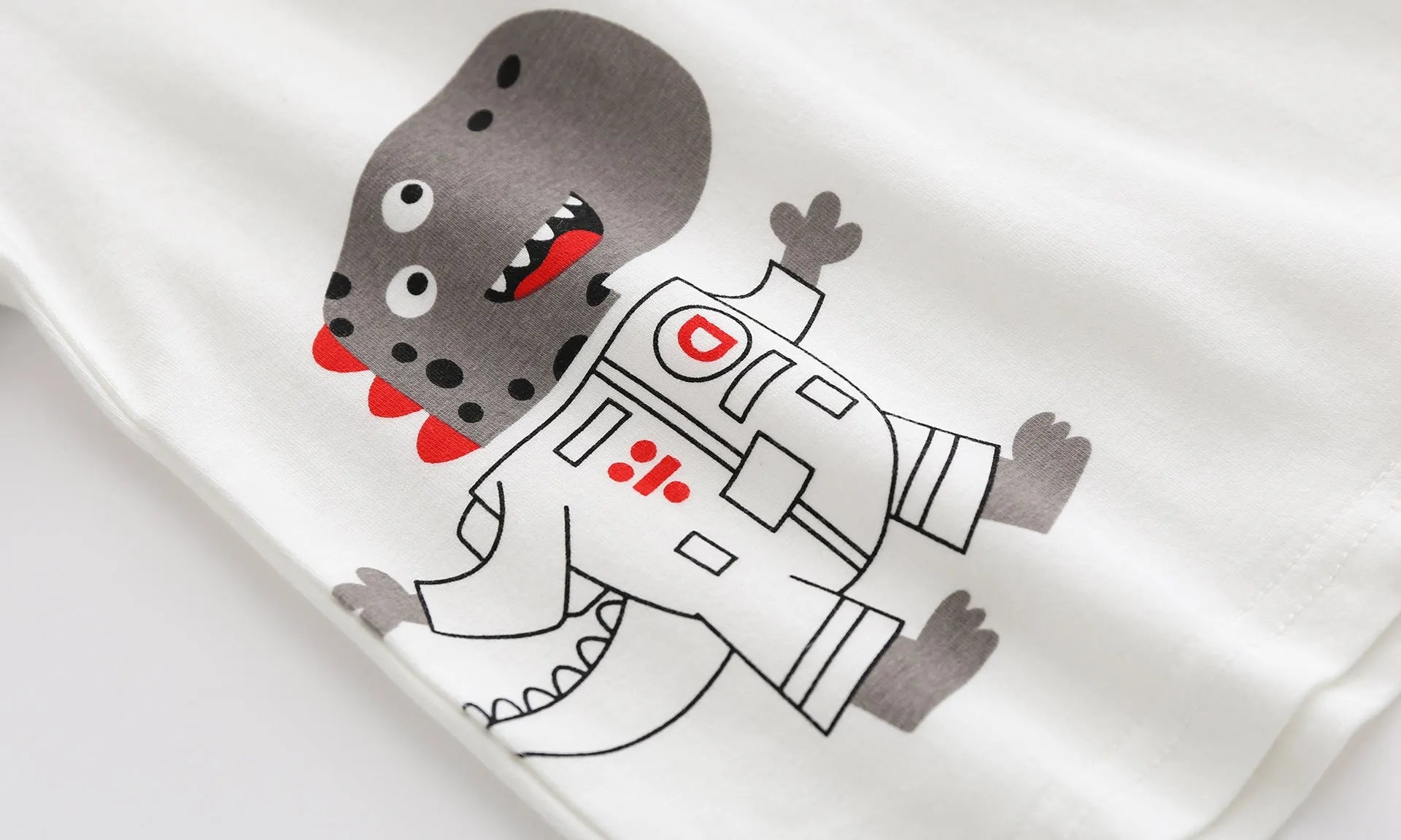 Mode Casual Revers Printemps Garçons T-shirt de Bande Dessinée Impression - Enfance-Heureuse