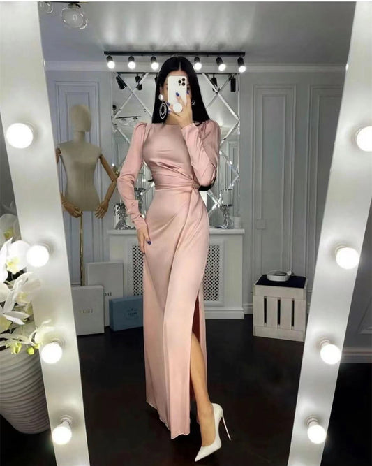 Beautiful Waist Fitting Irregular Dress - Enfance-Heureuse