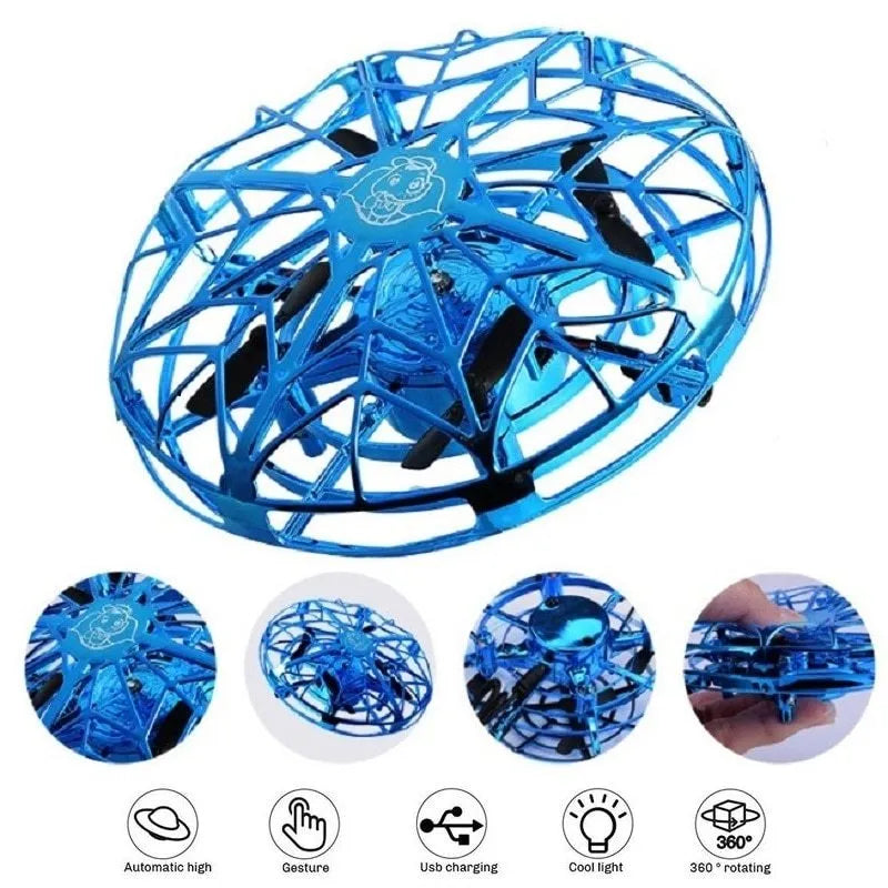 Vol Hélicoptère Mini Drone UFO RC Drone Infraed Induction Aéronefs
