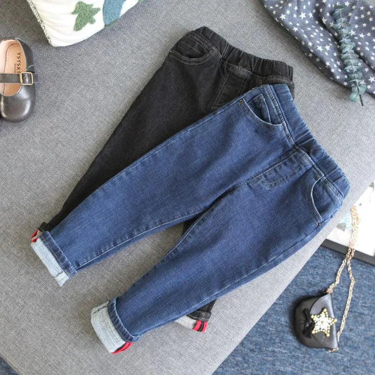 Stretch Petits Pieds Pantalon Bébé Recroquevillé Casual Pantalon