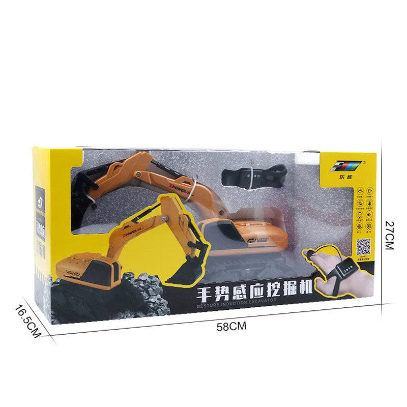 Deformation Remote Control Engineering Car Hook Machine Model Kid Toy