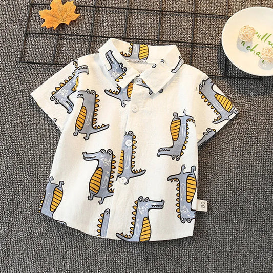 Enfants de Bande Dessinée À Manches Courtes T-shirt Garçon D'été Mince - Enfance-Heureuse