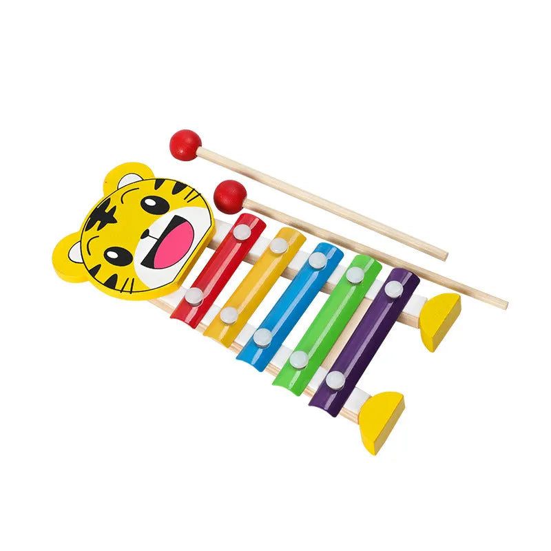 Jouets en bois Hochets Jouet Éducatif Arc-En-Blocs Montessori Bébé Coloré Enfants Musique