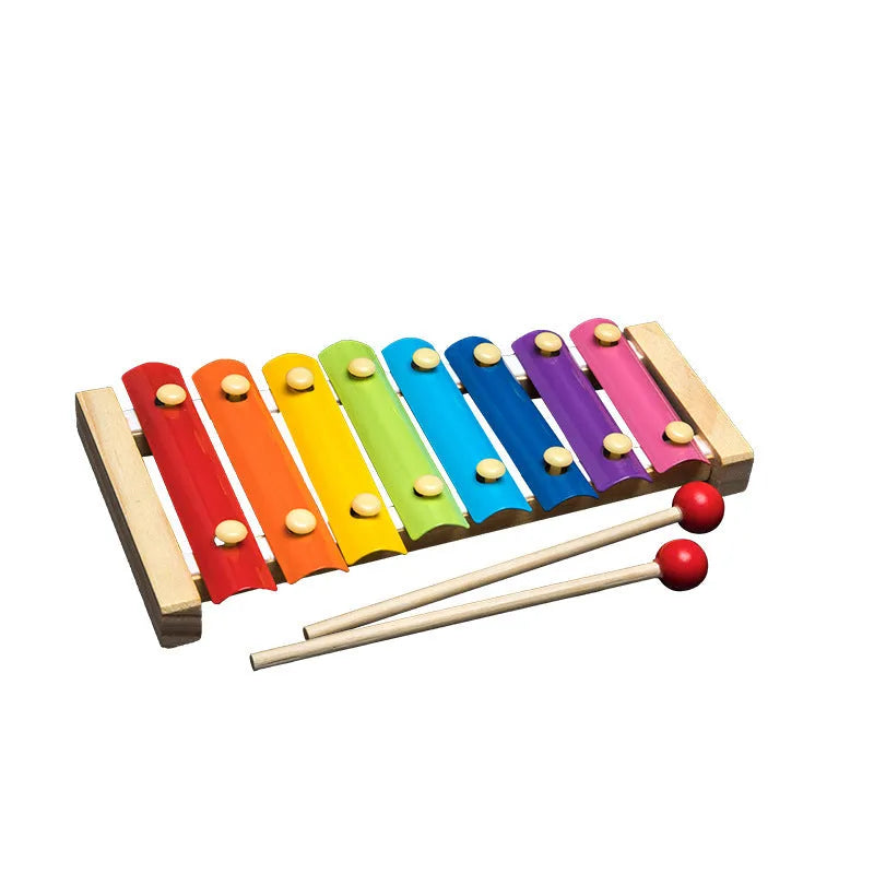 Jouets en bois Hochets Jouet Éducatif Arc-En-Blocs Montessori Bébé Coloré Enfants Musique