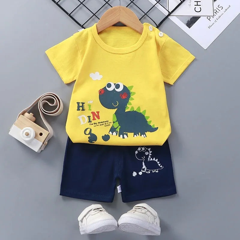 Vêtements d'été pour bébés et jeunes enfants 1-2-3-4-5-6 ans T-shirt Shorts bébé
