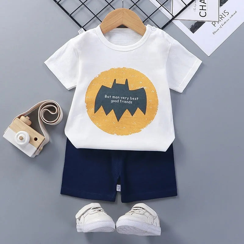 Vêtements d'été pour bébés et jeunes enfants 1-2-3-4-5-6 ans T-shirt Shorts bébé