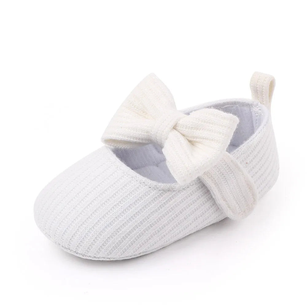 Bowknot De Laine Tricot Bébé Chaussures Mocassins Princesse Chaussures Bébé Chaussures