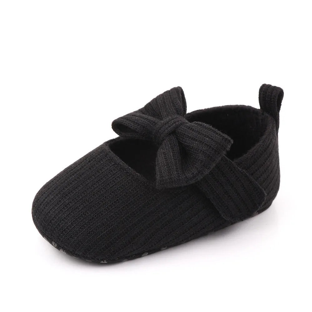 Bowknot De Laine Tricot Bébé Chaussures Mocassins Princesse Chaussures Bébé Chaussures