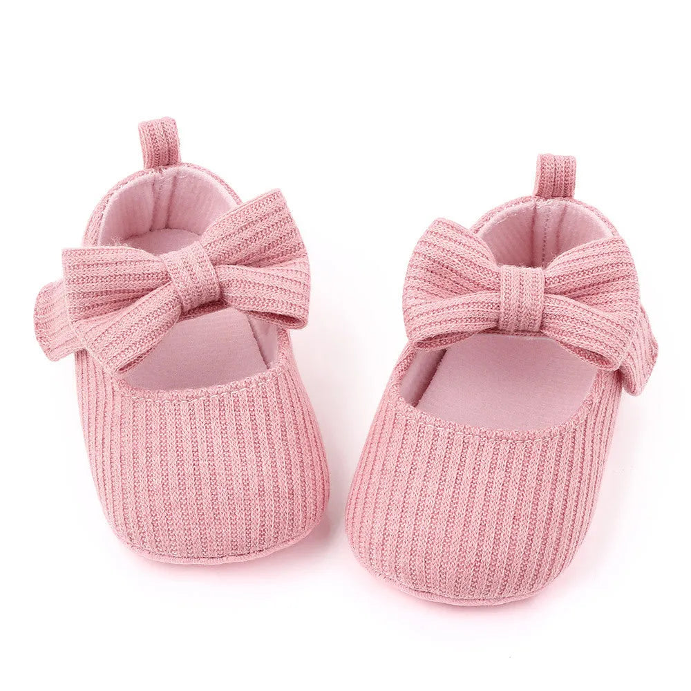 Bowknot De Laine Tricot Bébé Chaussures Mocassins Princesse Chaussures Bébé Chaussures