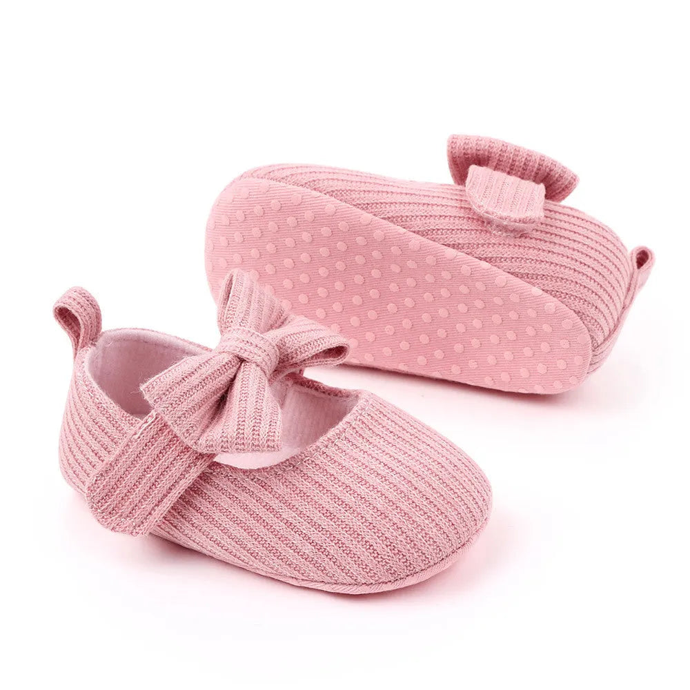 Bowknot De Laine Tricot Bébé Chaussures Mocassins Princesse Chaussures Bébé Chaussures