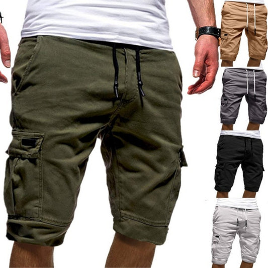 Men Casual Jogger Sports Cargo Shorts Military Combat Workout Gym Trousers Summer Mens Clothing - Enfance-Heureuse