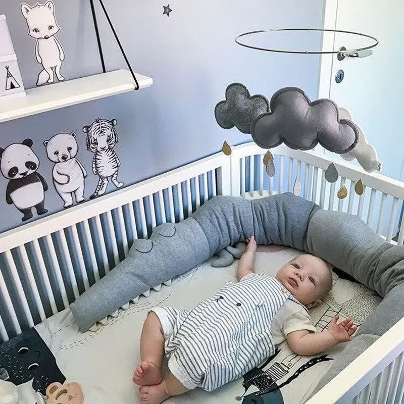 Literie de bébé de Bande Dessinée Bébé Tour de Lit Oreiller Infantile Berceau Enfants Lit Clôture Bébé Décoration Chambre Accessoires
