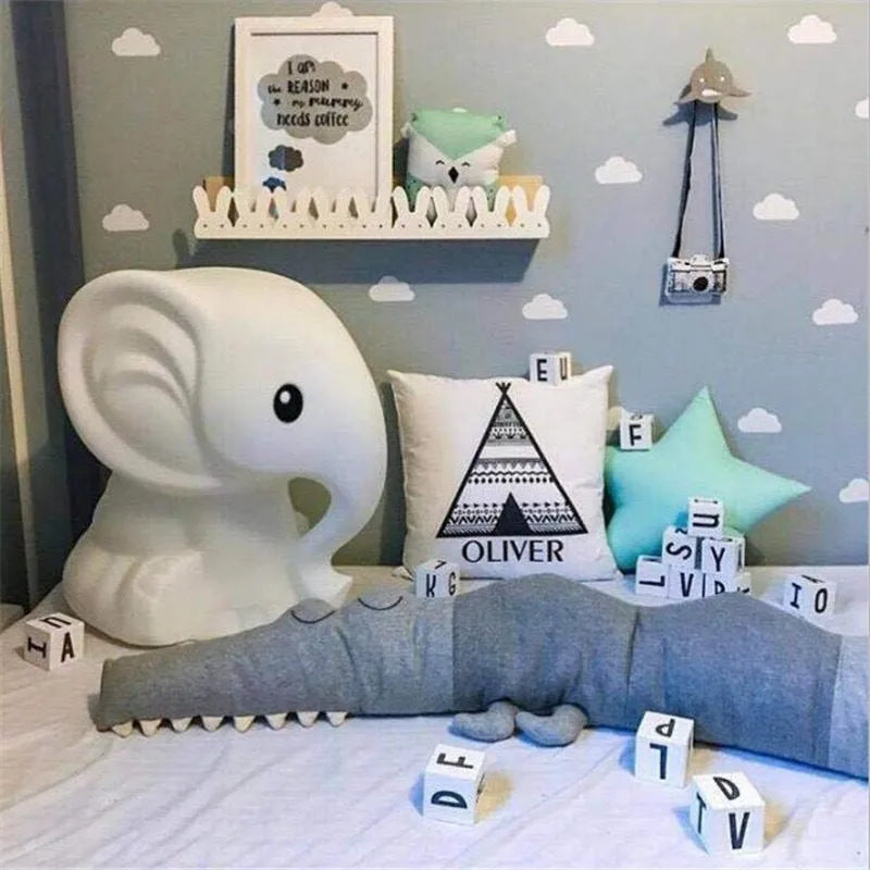 Literie de bébé de Bande Dessinée Bébé Tour de Lit Oreiller Infantile Berceau Enfants Lit Clôture Bébé Décoration Chambre Accessoires