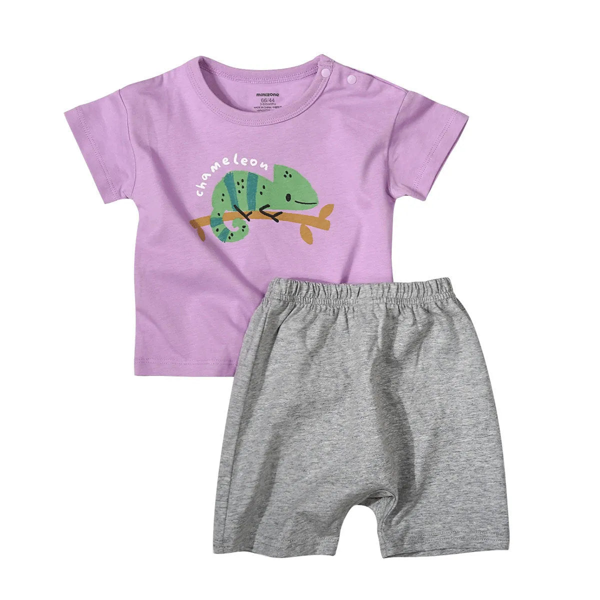 Western Style Bébé Coton à manches Courtes T-shirt Shorts Lâche Costume Pour Hommes Et Femmes