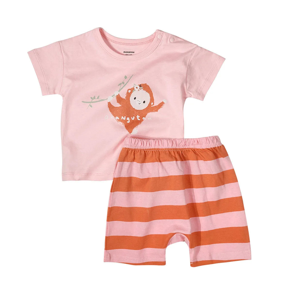 Western Style Bébé Coton à manches Courtes T-shirt Shorts Lâche Costume Pour Hommes Et Femmes