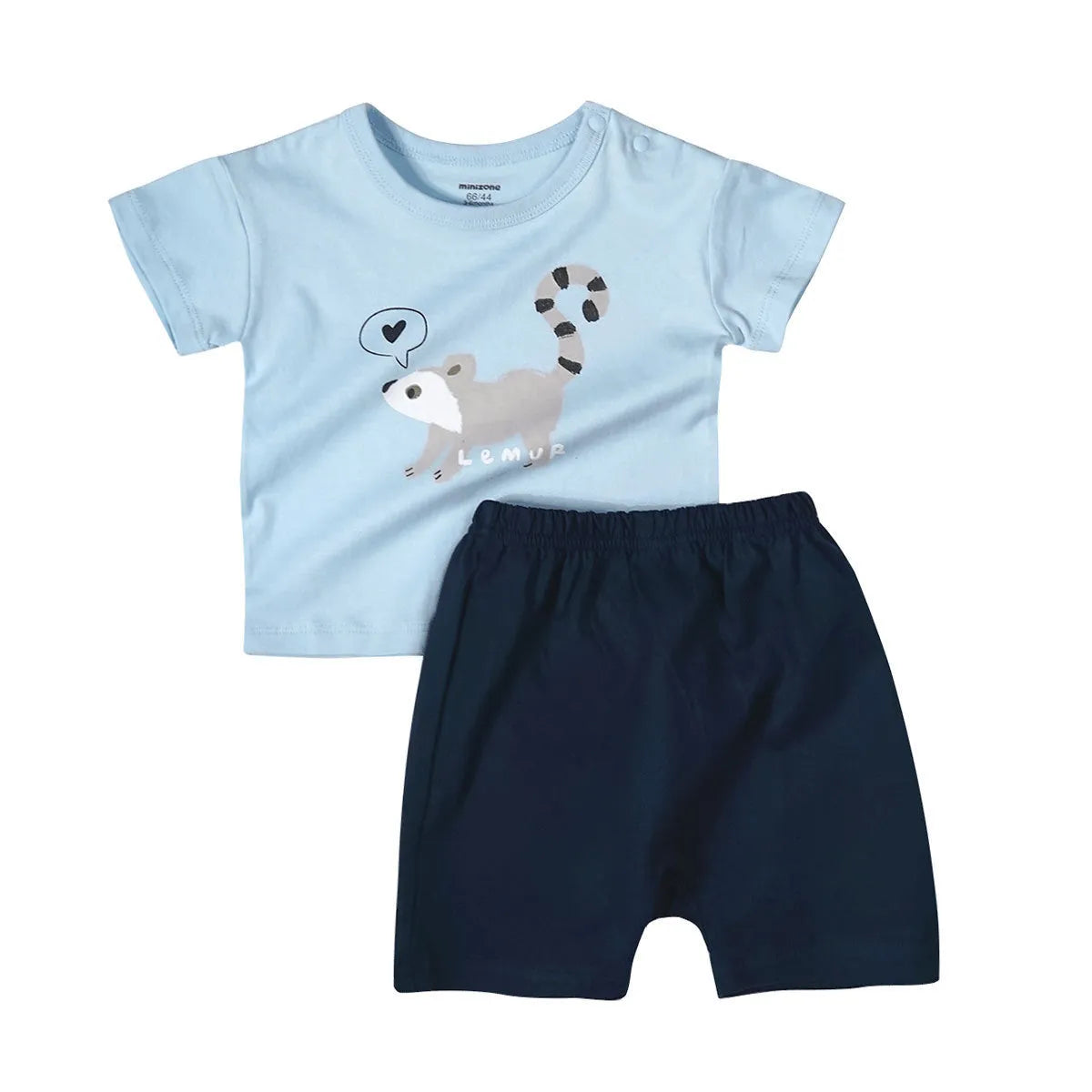Western Style Bébé Coton à manches Courtes T-shirt Shorts Lâche Costume Pour Hommes Et Femmes