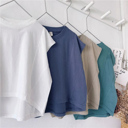 Summer Vest Children'S Sleeveless T-Shirt Children'S Summer Thin Section - Enfance-Heureuse
