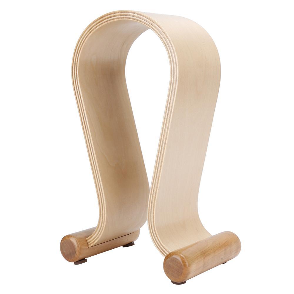 Support d'écouteurs Bluetooth en bois