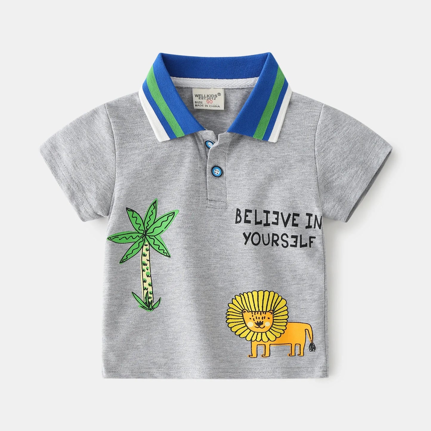 Mode D'été Garçons POLO Coton Tissu Manches Courtes - Enfance-Heureuse