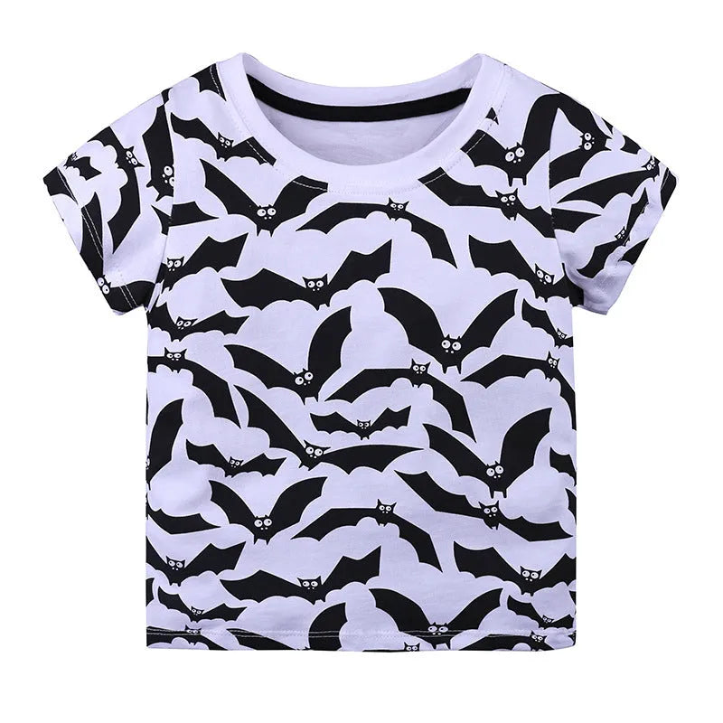 T-shirt à manches courtes tricoté en coton pour homme et femme