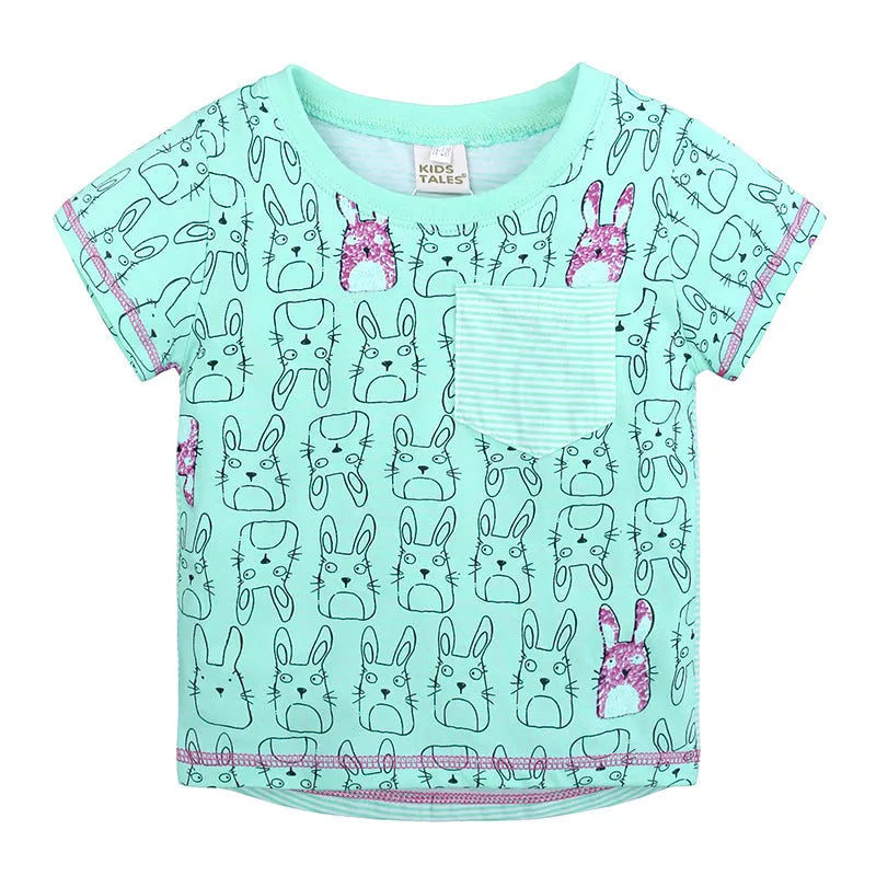 T-shirt à manches courtes tricoté en coton pour homme et femme