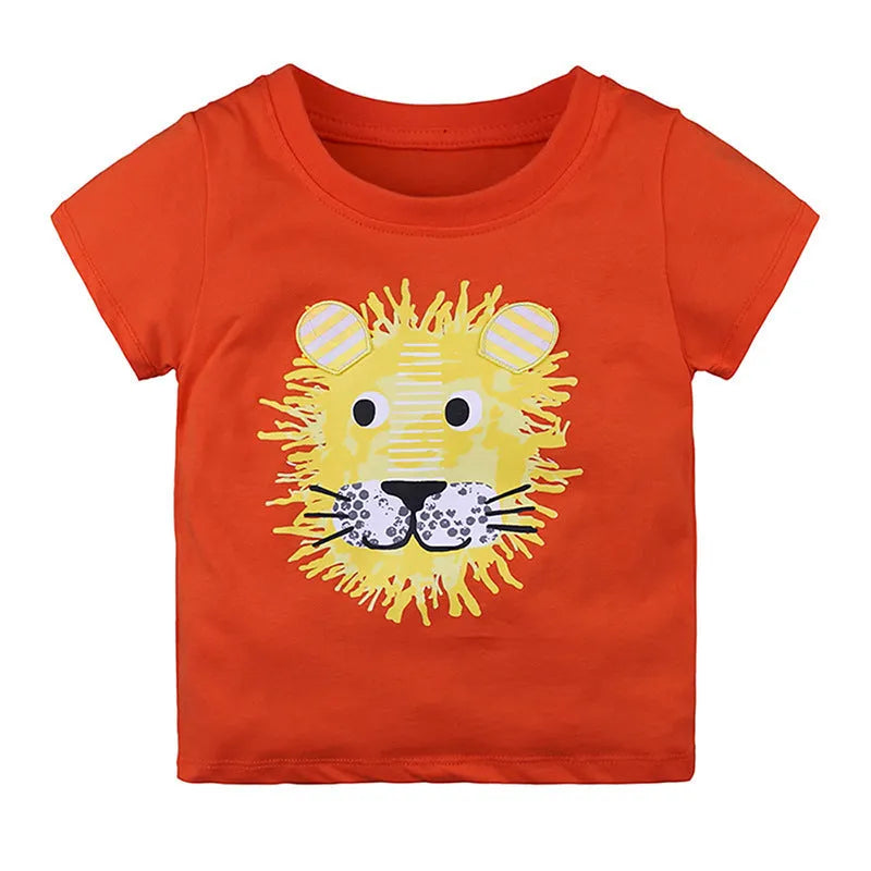 T-shirt à manches courtes tricoté en coton pour homme et femme