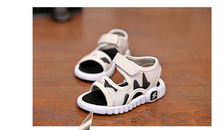Enfants d'été Chaussures de Mode Léger Doux Plat Garçon Sandales