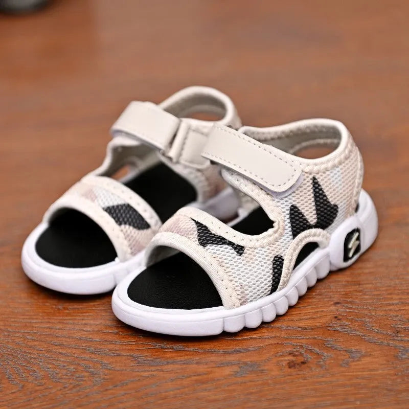Enfants d'été Chaussures de Mode Léger Doux Plat Garçon Sandales