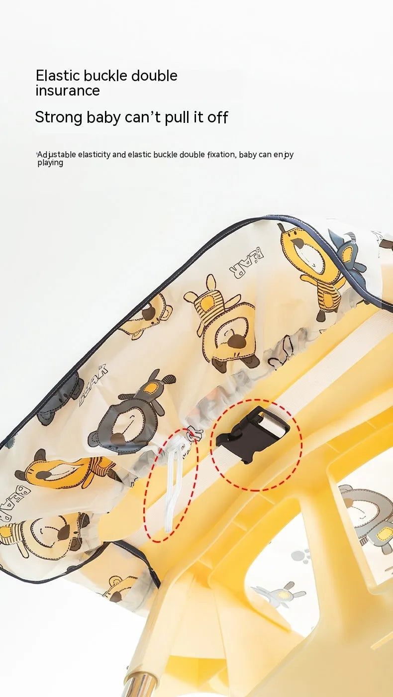 Dining Chair Overclothes Baby Eating Bib Water And Dirt Resistant Baby Food Apron Detachable
