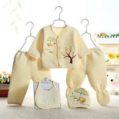 Sous-vêtements bébé cinq pièces vêtements chauds