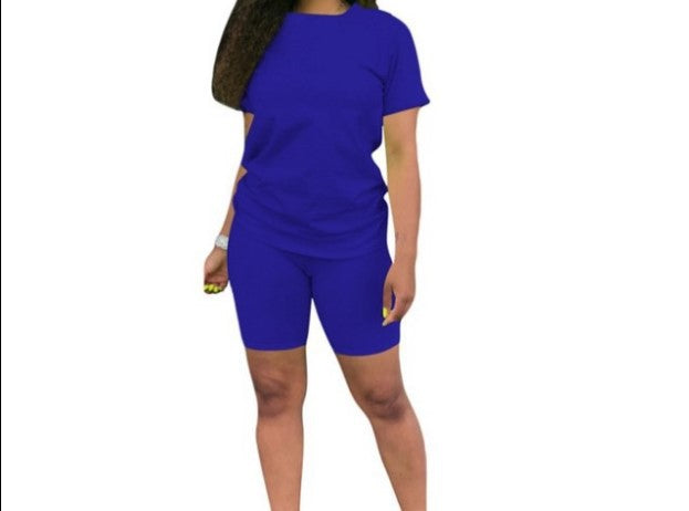 Solid Color Sports Suit Casual Two-piece Suit Women