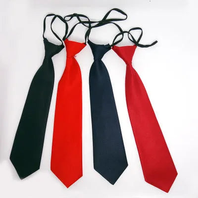 Pure Color Rubber Band Children's Tie - Enfance-Heureuse