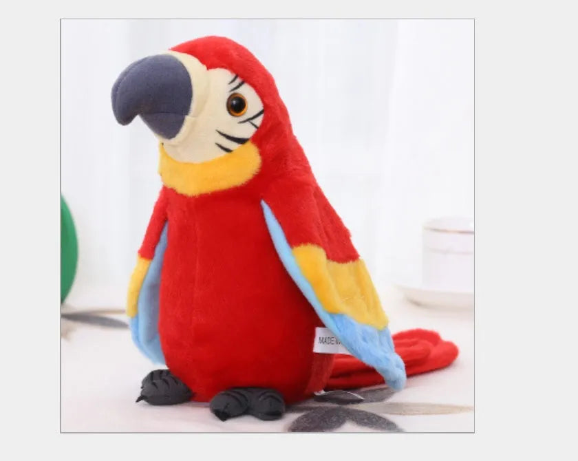 Électrique Parler Perroquet En Peluche Jouet Mignon Parlant Fiche Répète