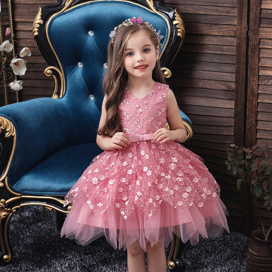 Clothing Baby Girls Middle And Small Children Kindergarten Dresses - Enfance-Heureuse