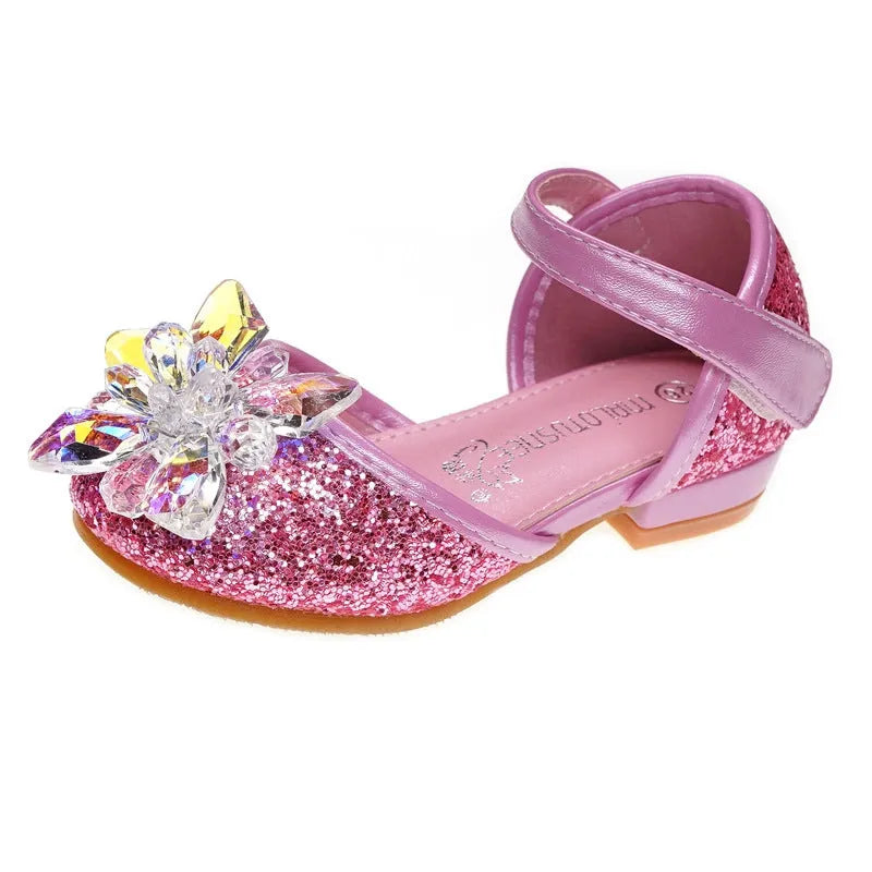 Filles cristal chaussures strass chaussures simples