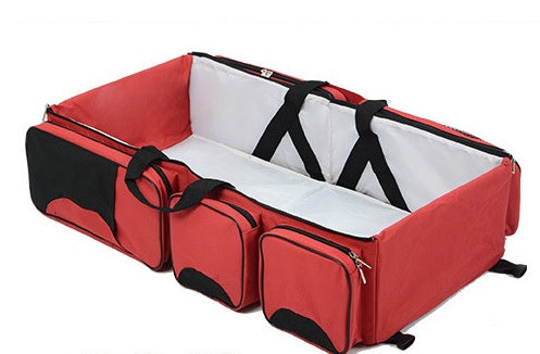 New multi function Mommy bag type baby portable bed folding sleeping basket outdoors baby sleeping baby - Enfance-Heureuse