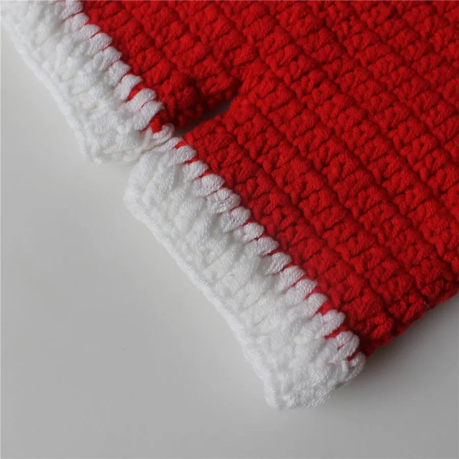 Red wool christmas dress