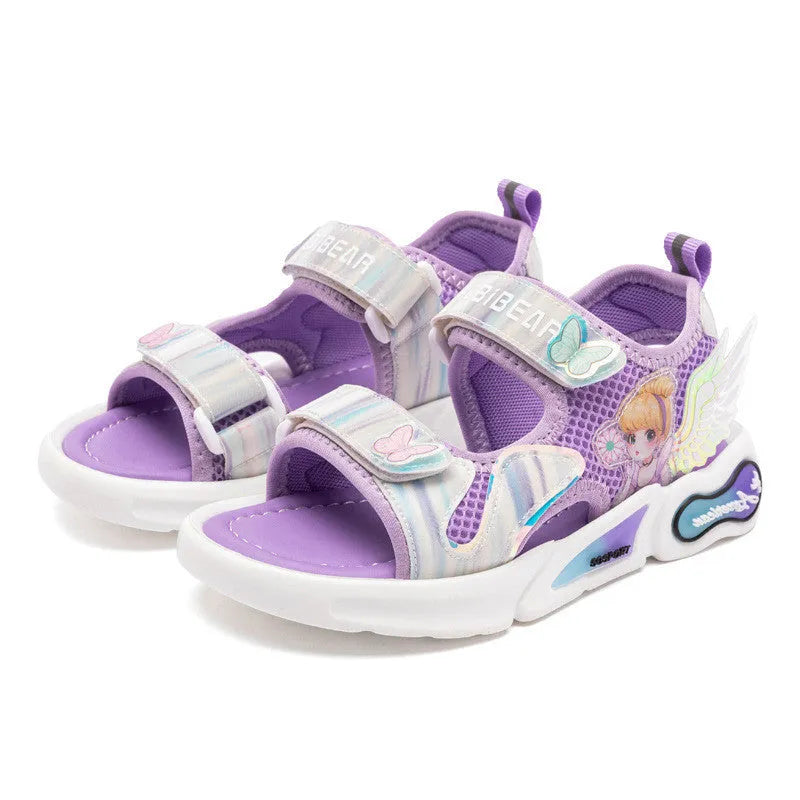 Harpy Bear Kids \ 'chaussures soleil princesse chaussures filles \ 'sandales mignon dessin animé respirant pantoufles