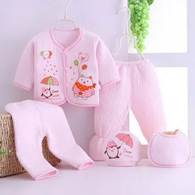 Sous-vêtements bébé cinq pièces vêtements chauds
