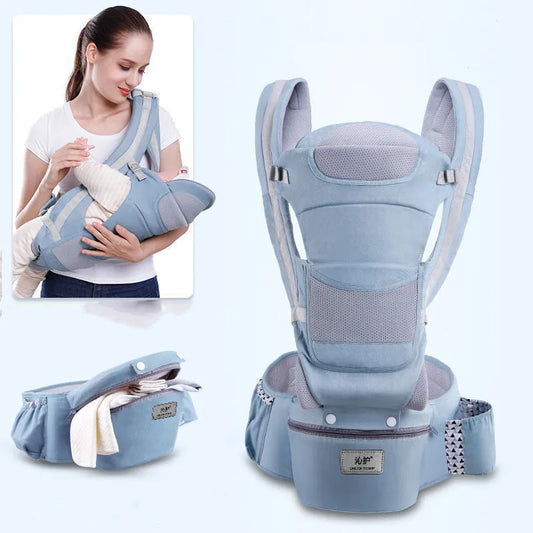 Ergonomique Porte-Bébé Infantile Bébé Siège Pour Hanche Hipseat Transporteur 3 Dans 1 Avant Face Ergonomique Kangourou Bébé Wrap Sling - Enfance-Heureuse