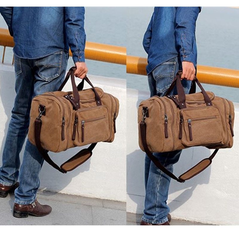 Canvas travel bag - Enfance-Heureuse