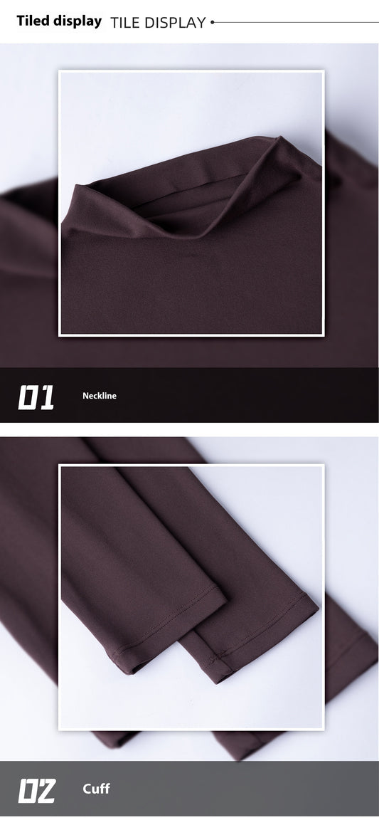 Long Sleeve Casual Slim Bottoming Shirt - Enfance-Heureuse