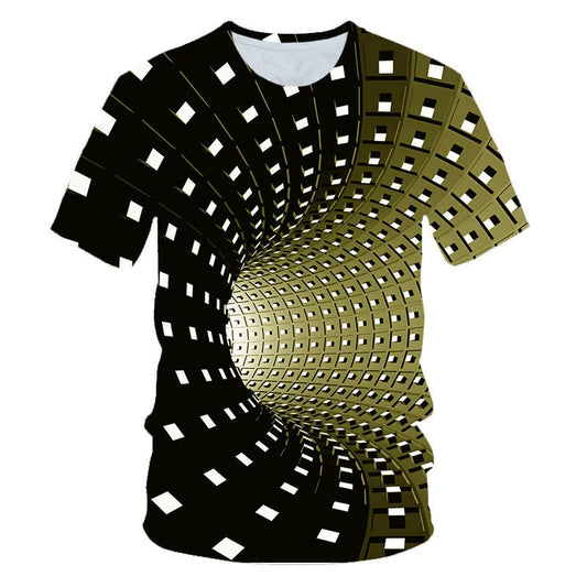Children's Digital Print Short Sleeve T-shirt - Enfance-Heureuse