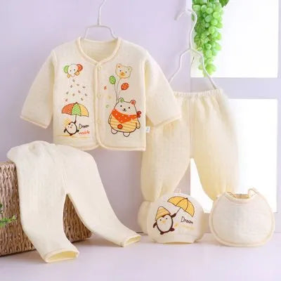 Sous-vêtements bébé cinq pièces vêtements chauds