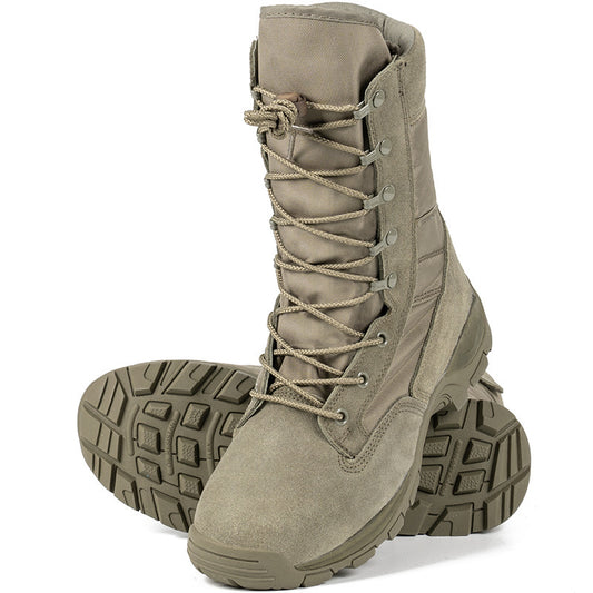 High-top Combat Boots Green Desert Boots Light Combat - Enfance-Heureuse